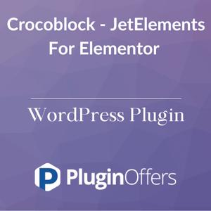 Crocoblock - JetElements For Elementor WordPress Plugin - Plugin Offers