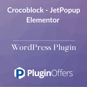 Crocoblock - JetPopup Elementor WordPress Plugin - Plugin Offers