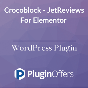 Crocoblock - JetReviews For Elementor WordPress Plugin - Plugin Offers