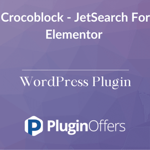 Crocoblock - JetSearch For Elementor WordPress Plugin - Plugin Offers