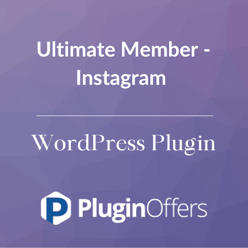 Ultimate Member - Instagram WordPress Plugin - Plugin Offers