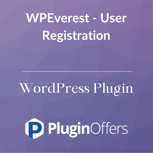 WPEverest - User Registration WordPress Plugin - Plugin Offers