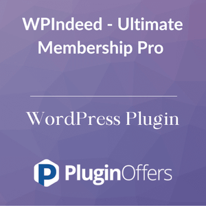 WPIndeed - Ultimate Membership Pro WordPress Plugin - Plugin Offers
