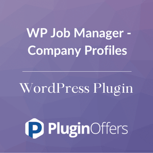 WP Job Manager - Company Profiles WordPress Plugin - Plugin Offers