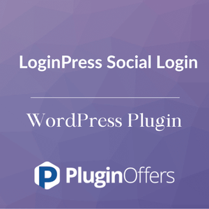 LoginPress Social Login WordPress Plugin - Plugin Offers