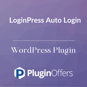 LoginPress Auto Login WordPress Plugin - Plugin Offers