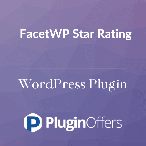 FacetWP Star Rating WordPress Plugin - Plugin Offers