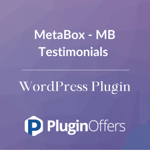 MetaBox - MB Testimonials WordPress Plugin - Plugin Offers