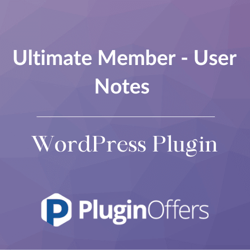 Ultimate Member - User Notes WordPress Plugin - Plugin Offers