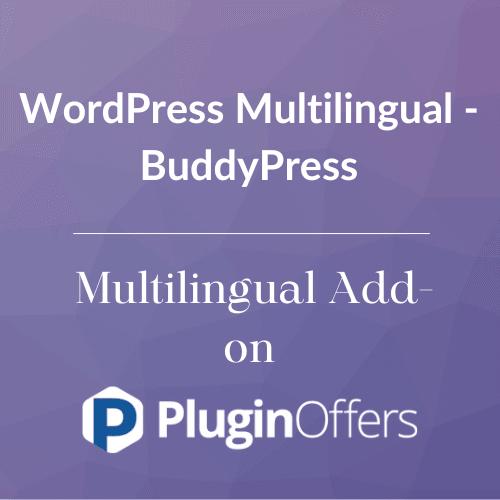 WordPress Multilingual - BuddyPress Multilingual Add-on - Plugin Offers