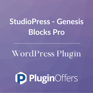 StudioPress - Genesis Blocks Pro WordPress Plugin - Plugin Offers