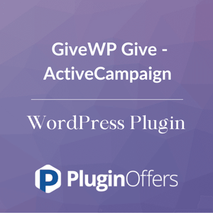 GiveWP Give - ActiveCampaign WordPress Plugin - Plugin Offers
