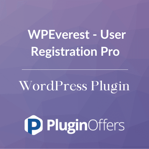 WPEverest - User Registration Pro WordPress Plugin - Plugin Offers