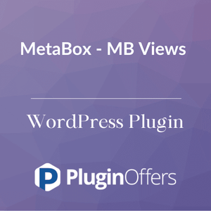 MetaBox - MB Views WordPress Plugin - Plugin Offers