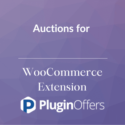 Auctions for WooCommerce Extension - Plugin Offers