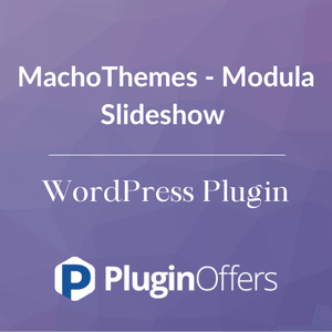 MachoThemes - Modula Slideshow WordPress Plugin - Plugin Offers