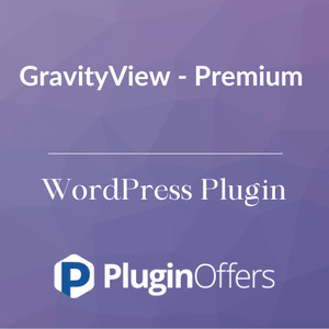GravityView - Premium WordPress Plugin - Plugin Offers