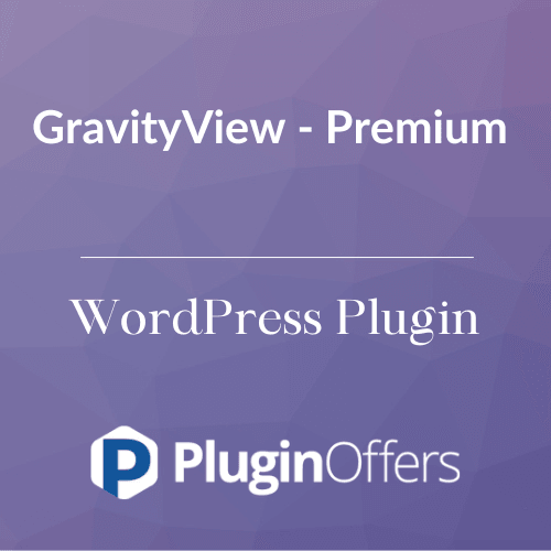 GravityView - Premium WordPress Plugin - Plugin Offers
