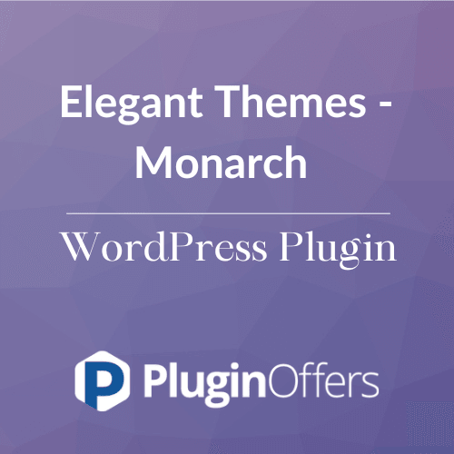 Elegant Themes - Monarch WordPress Plugin - Plugin Offers