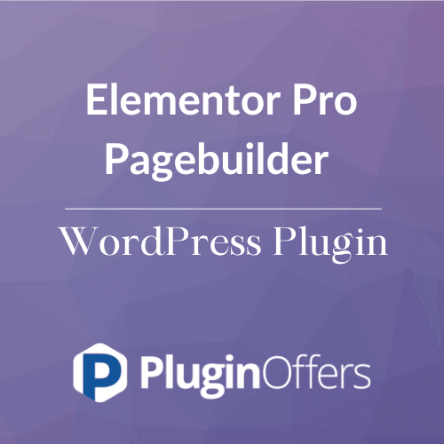 Elementor Pro Pagebuilder WordPress Plugin - Plugin Offers