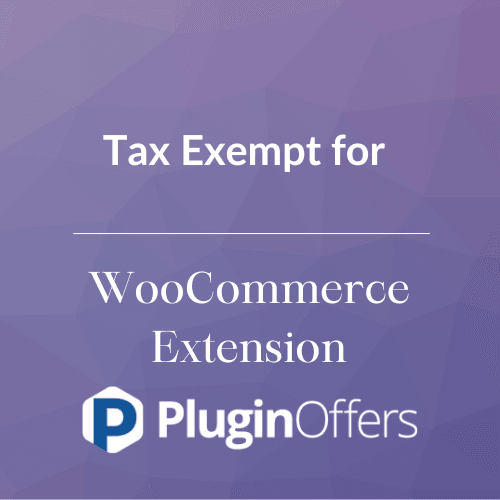 Tax Exempt for WooCommerce Extension - Plugin Offers