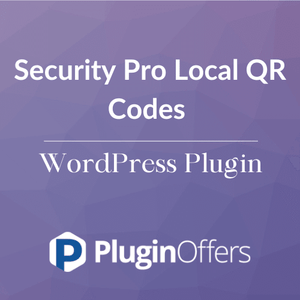 Security Pro Local QR Codes WordPress Plugin - Plugin Offers