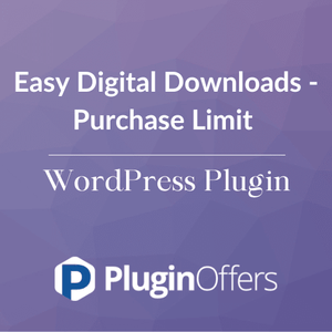 Easy Digital Downloads - Purchase Limit WordPress Plugin - Plugin Offers