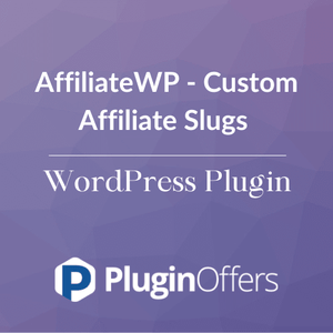 AffiliateWP - Custom Affiliate Slugs WordPress Plugin - Plugin Offers
