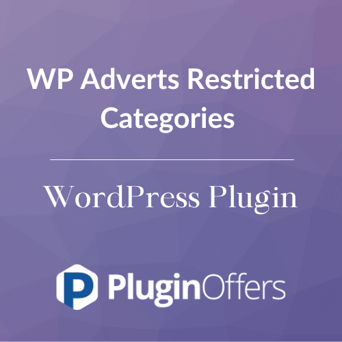 WP Adverts Restricted Categories WordPress Plugin - Plugin Offers