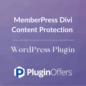 MemberPress Divi Content Protection WordPress Plugin - Plugin Offers