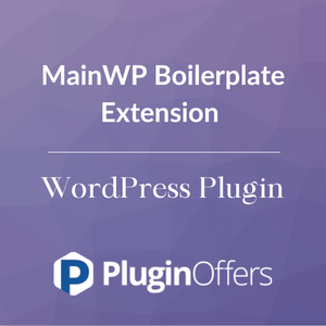 MainWP Boilerplate Extension WordPress Plugin - Plugin Offers