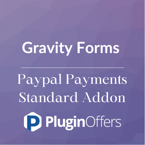 Gravity Forms Paypal Payments Standard Addon - Plugin Offers