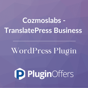 Cozmoslabs - TranslatePress Business WordPress Plugin - Plugin Offers