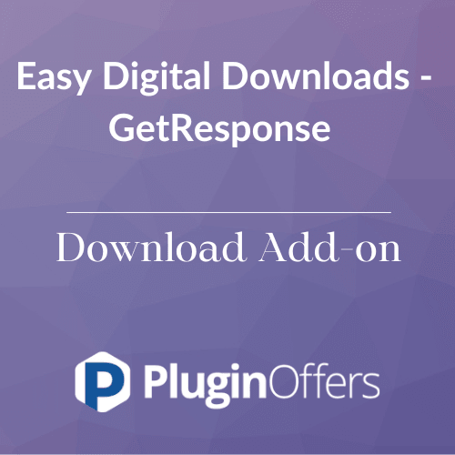 Easy Digital Downloads - GetResponse WordPress Plugin - Plugin Offers