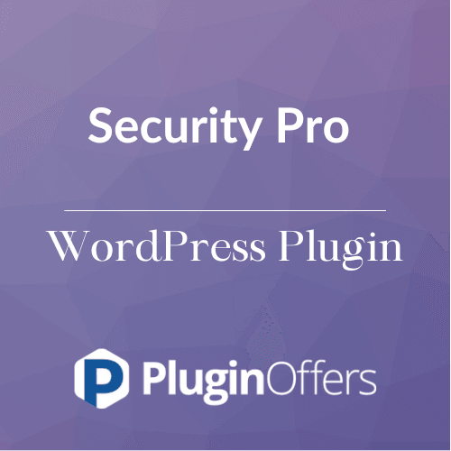 Security Pro WordPress Plugin - Plugin Offers