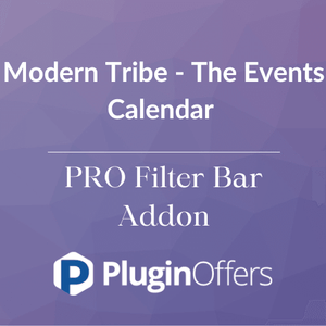 Modern Tribe - The Events Calendar PRO Filter Bar Addon - Plugin Offers