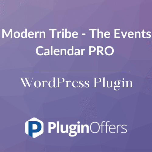 Modern Tribe - The Events Calendar PRO WordPress Plugin - Plugin Offers