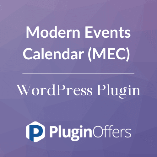 Modern Events Calendar (MEC) WordPress Plugin - Plugin Offers