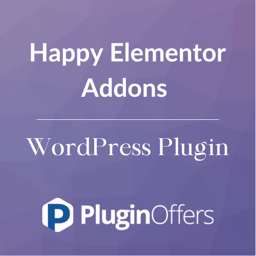 Happy Elementor Addons WordPress Plugin - Plugin Offers