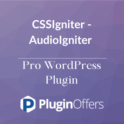 CSSIgniter - AudioIgniter Pro WordPress Plugin - Plugin Offers